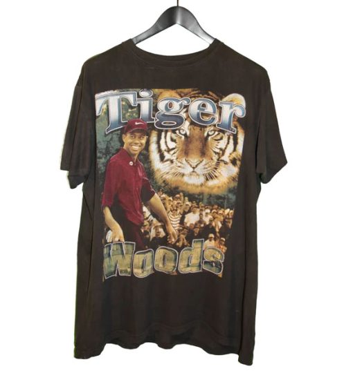 Tiger Woods 1997 Bootleg Masters Champion Rap Tee AA